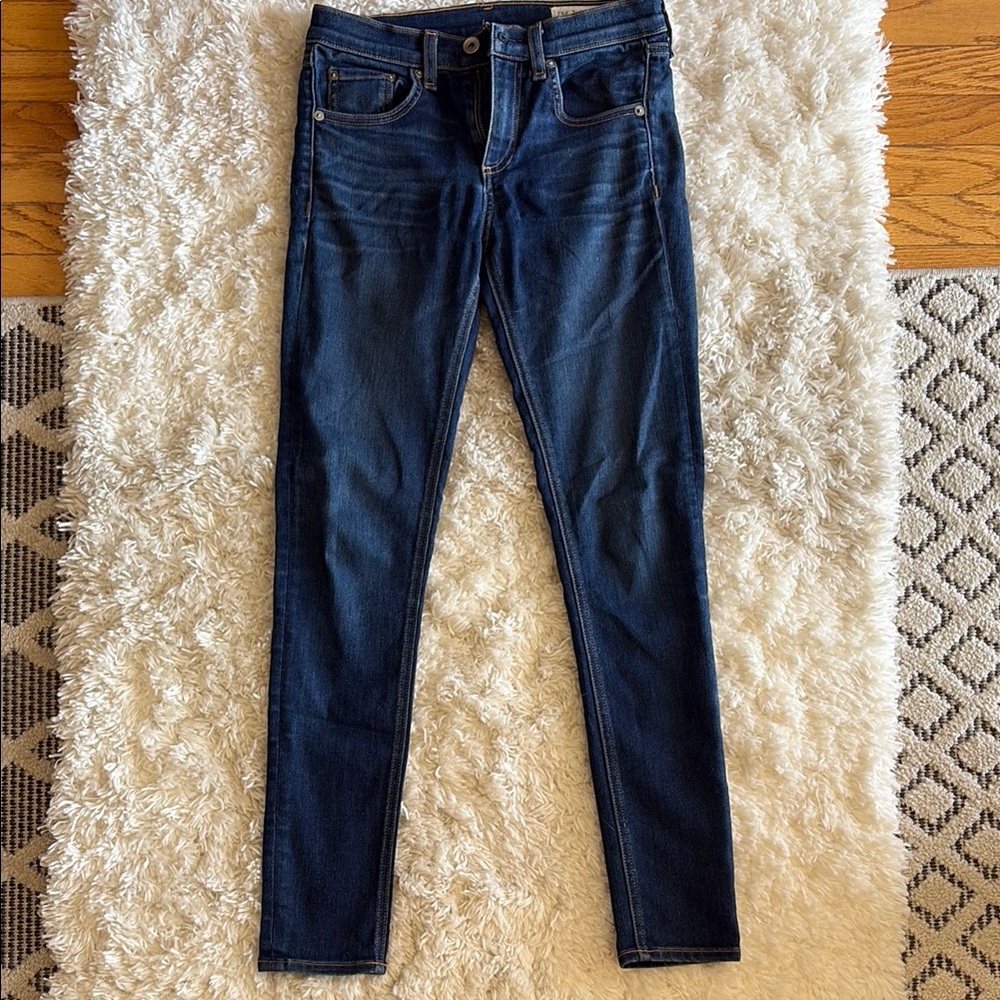 Rag & Bone Blue Skinny Ankle Jeans